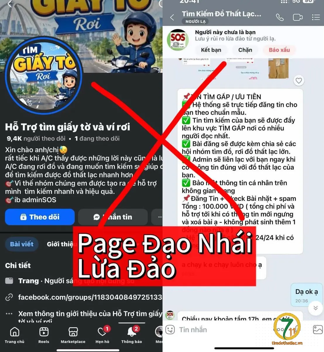 Cảnh báo fanpage đạo nhái lừa đảo tiền đăng bài